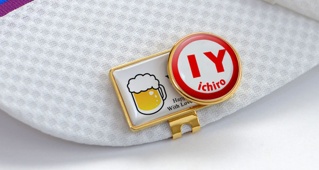 ゴルフクリップマーカー 父の日プレゼント名入れ